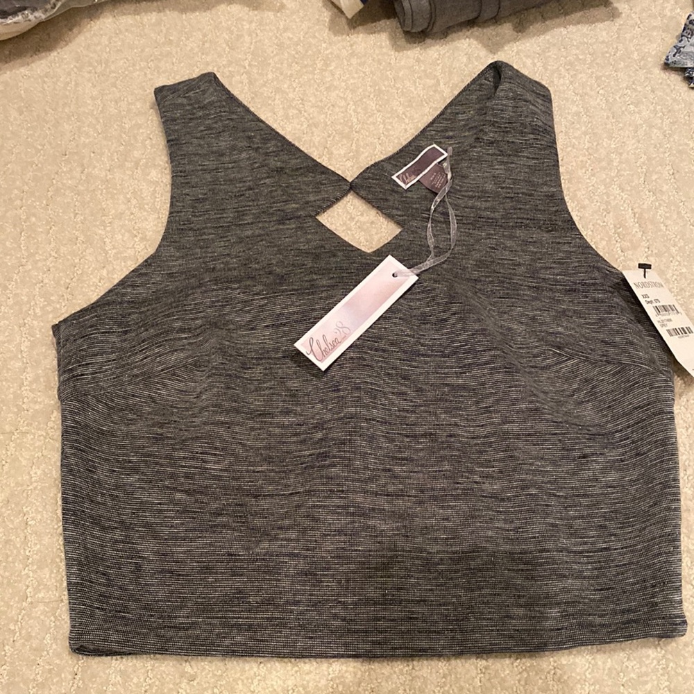Zip crop top